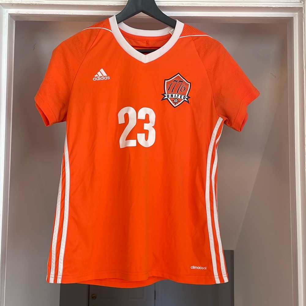 Adidas Orange Soccer Jersey #23